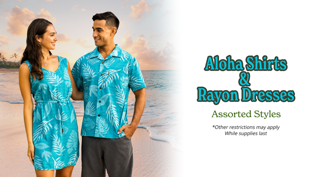 ALOHA SHIRT & DRESS PROMO