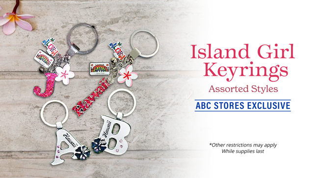 ISLAND GIRL KEYRINGS PROMO
