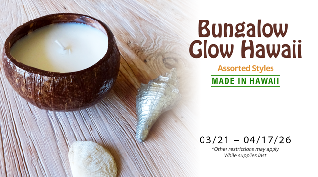 Bungalow Glow Candles Promo