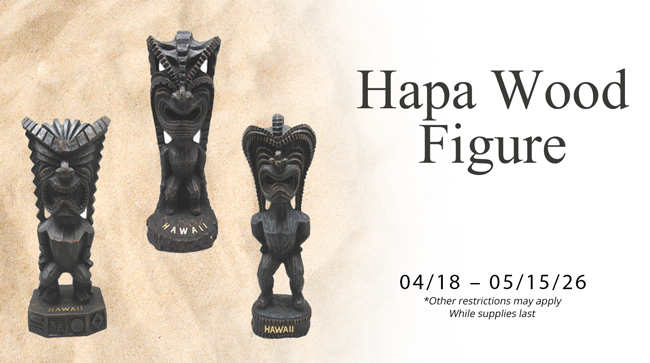 Hapa Wood Figures Promo