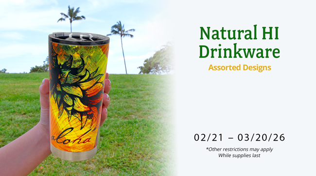 Natural HI Drinkware Promo