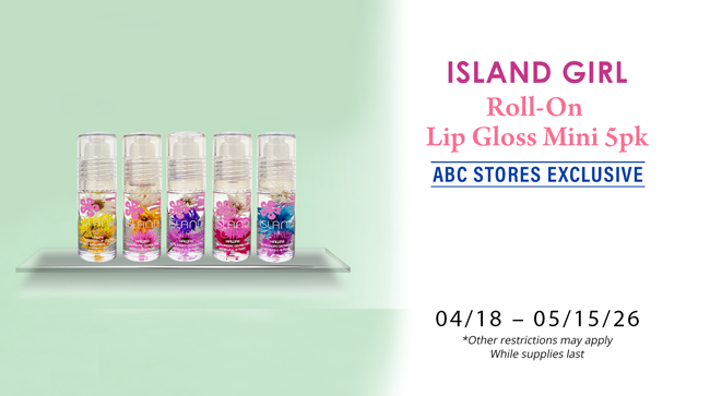 Island Girl Lip Gloss 5 Pack Promo