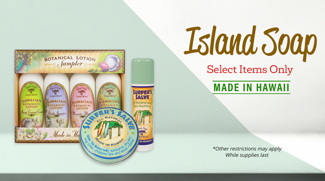 ISLAND SOAP PROMO