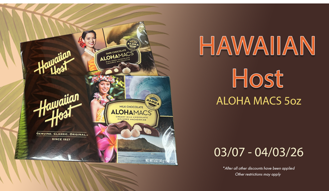 Hawaiian Host Aloha Mac Promo