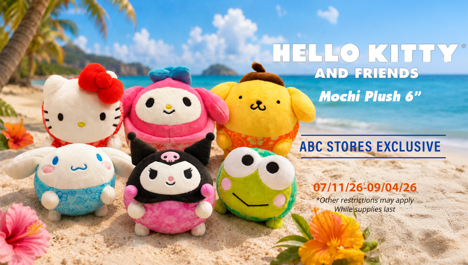 Hello Kitty & Friends Mochi Plush 6"