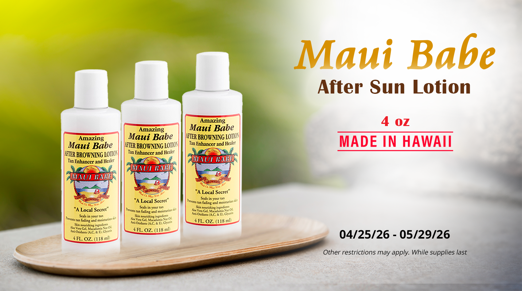 suncare specials 